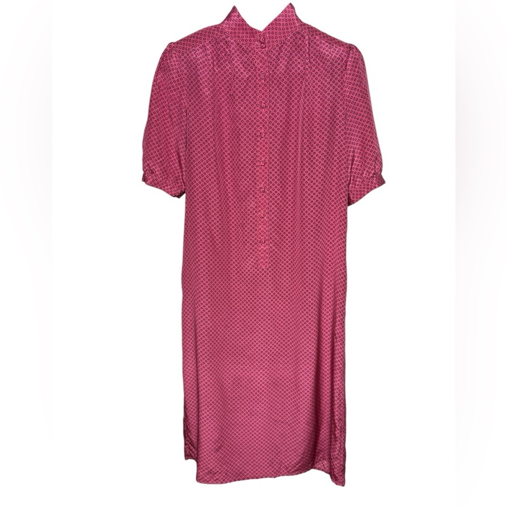 Ciao LTD Vintage Lord & Taylor Silk Shirt Dress Size 14